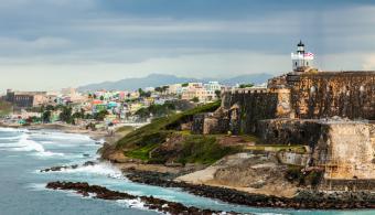 The sight of a coast of Puerto Rico